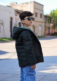 Campera lisa con bolsillos plaque con piel por dentro de varon - comprar online