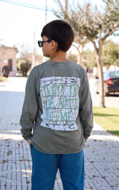Remera manga larga pre lavada de varon JUST - Kids Store