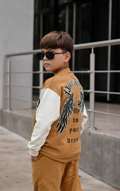 Campera de frisa universitaria "los Angeles" de varon (art.507) - tienda online