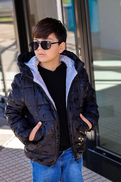 Campera de abrigo camuflada con piel por dentro - tienda online