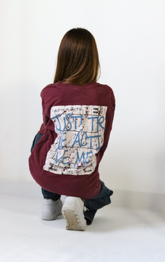 Imagen de Remera pre lavada unisex JUST doble estampa