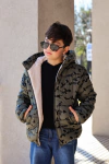 Campera de abrigo camuflada con piel por dentro