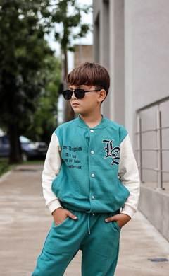Campera de frisa universitaria "los Angeles" de varon (art.507)