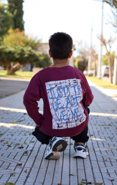 Remera manga larga pre lavada de varon JUST en internet