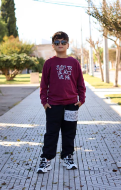 Remera manga larga pre lavada de varon JUST