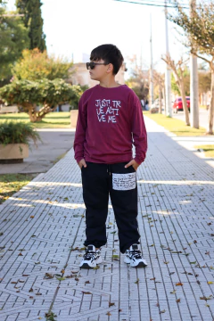 Remera manga larga pre lavada de varon JUST en internet