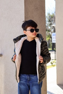 Campera de abrigo camuflada con piel por dentro - comprar online