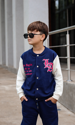 Campera de frisa universitaria "los Angeles" de varon (art.507) - tienda online