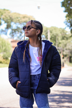 Campera de abrigo colegial con piel por dentro UNISEX - comprar online