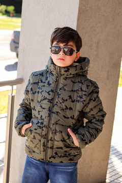 Imagen de Campera de abrigo camuflada con piel por dentro