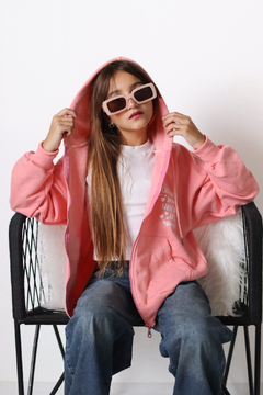 Campera de frisa LOVE de nena - tienda online