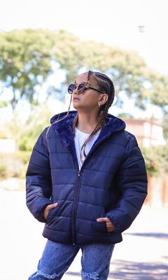 Campera de abrigo colegial con piel por dentro UNISEX - Kids Store