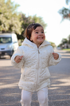 Campera de abrigo estampada foil de beba con piel por dentro - Kids Store