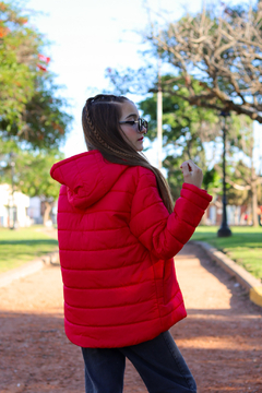 Imagen de Campera lisa con bolsillos plaque con piel por dentro de nena