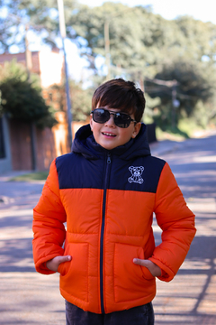 Campera de abrigo combinada osito bordado con piel por dentro unisex - comprar online