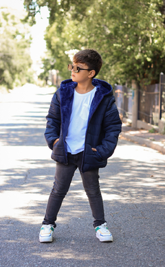 Campera de abrigo colegial con piel por dentro UNISEX en internet