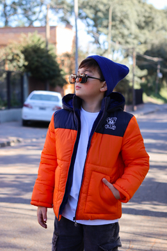 Imagen de Campera de abrigo combinada osito bordado con piel por dentro unisex