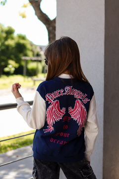 Imagen de CAMPERA DE FRISA UNIVERSITARIA "LOS ANGELES" DE NENA ART. 410