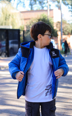 Campera de abrigo combinada osito bordado con piel por dentro unisex en internet