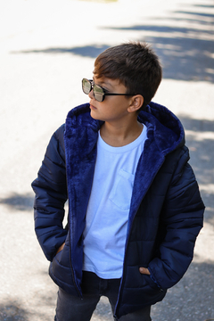 Campera de abrigo colegial con piel por dentro UNISEX - Kids Store