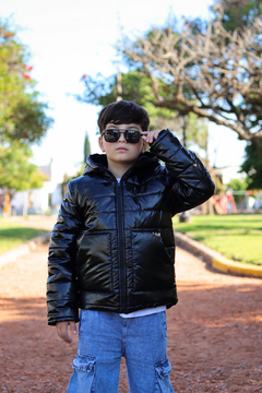 Imagen de Campera metalizada con bolsillos plaque y piel por dentro de varon
