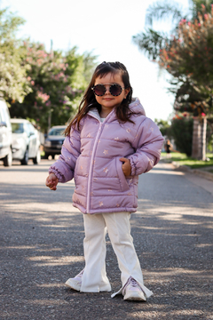 Campera de abrigo estampada foil de beba con piel por dentro - Kids Store