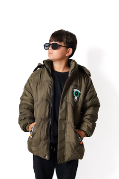 Campera IMPORTADA con aplique de varon con piel por dentro - comprar online
