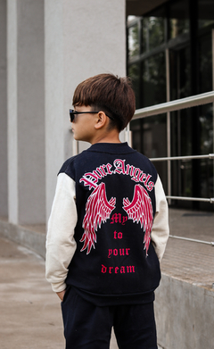 Campera de frisa universitaria "los Angeles" de varon (art.507) - comprar online