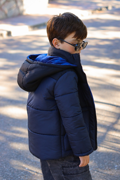 Campera de abrigo combinada osito bordado con piel por dentro unisex en internet