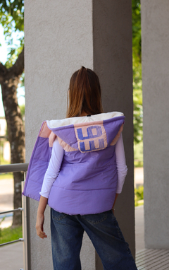 Chaleco combinado con estampa en capucha de NENA con piel por dentro - comprar online