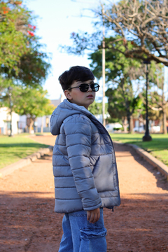 Campera lisa con bolsillos plaque con piel por dentro de varon en internet