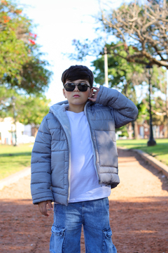 Imagen de Campera lisa con bolsillos plaque con piel por dentro de varon