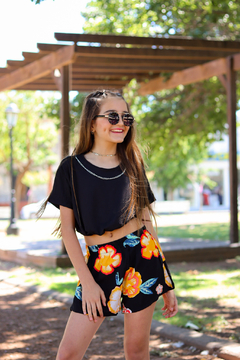 Short de fibrana floreado - Kids Store