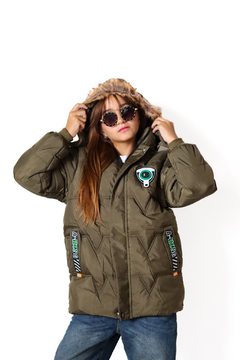 Campera IMPORTADA con aplique de NENA con piel por dentro - tienda online