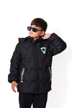 Campera IMPORTADA con aplique de varon con piel por dentro