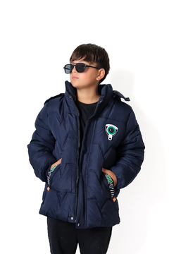 Campera IMPORTADA con aplique de varon con piel por dentro - tienda online