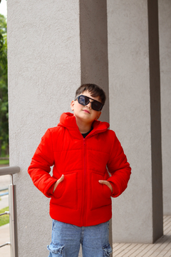 Campera en tela parachute abrigada con piel en colores de varon (MODELO UNISEX) - comprar online