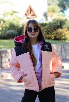 Campera de abrigo combinada osito bordado con piel por dentro unisex - comprar online