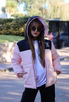 Campera de abrigo combinada osito bordado con piel por dentro unisex - tienda online