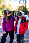 Campera de abrigo combinada osito bordado con piel por dentro unisex