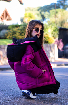 Campera de abrigo combinada osito bordado con piel por dentro unisex - comprar online