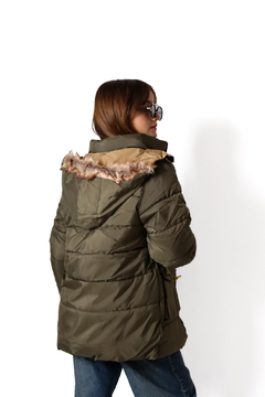 Campera IMPORTADA combinada de NENA con piel por dentro - tienda online