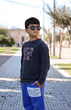 Remera manga larga pre lavada de varon JUST - Kids Store