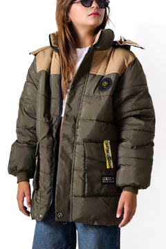 Campera IMPORTADA combinada de NENA con piel por dentro - Kids Store