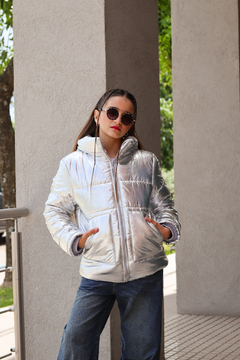 Campera en tela parachute abrigada con piel en colores de nena (MODELO UNISEX) - tienda online