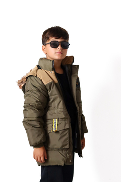 Campera IMPORTADA combinada de VARON con piel por dentro - Kids Store