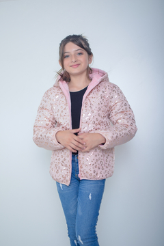 Campera de abrigo foil de nena con piel (art.607) en internet