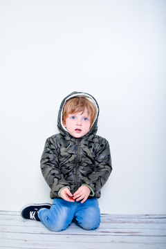 Imagen de Campera de abrigo estampada de bebe con piel art. 630