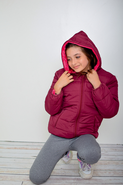 Campera de abrigo lisa con piel de nena(art.614) en internet