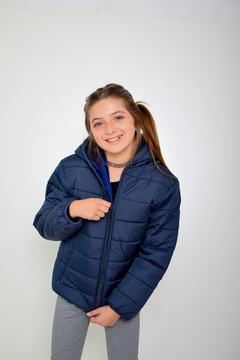 Campera de abrigo lisa con piel de nena(art.614) en internet